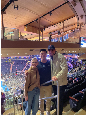 Program year two residents at basketball game 